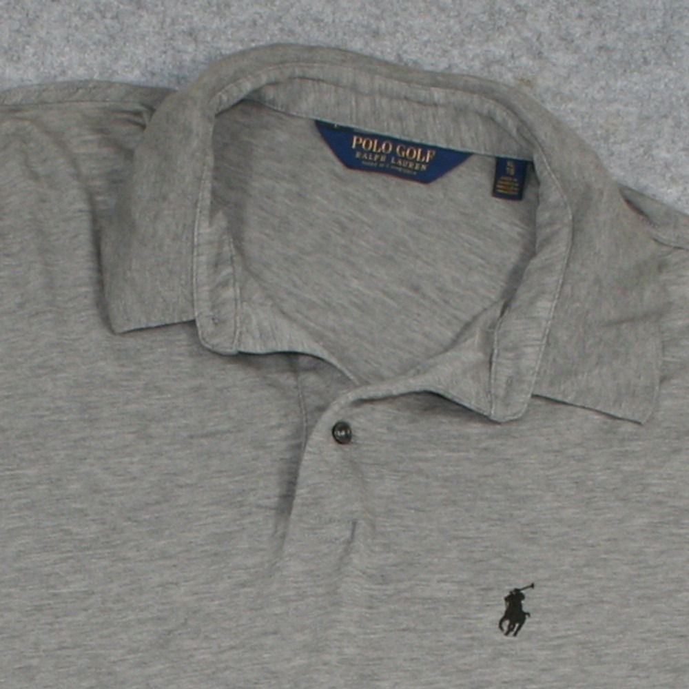 Polo Golf Ralph Lauren Mens Long Sleeve Polo XL Gray Merino Silk Cashmere Blend